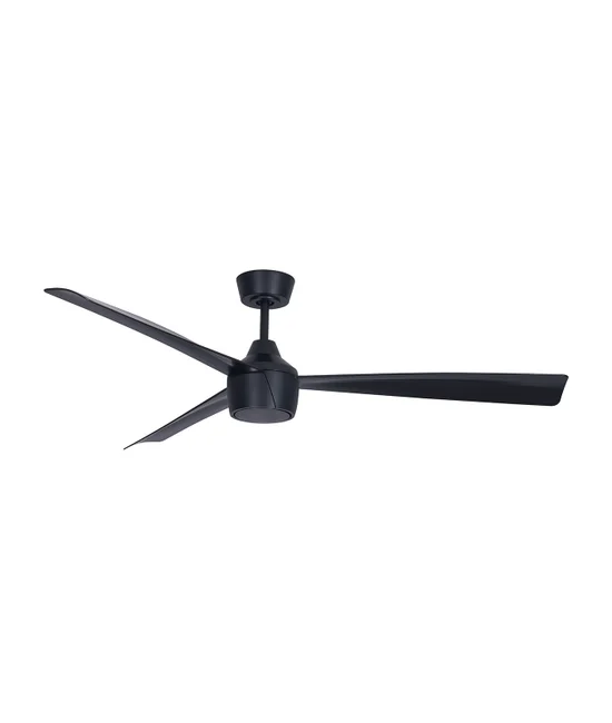 142cm DC Fan with Light in Black