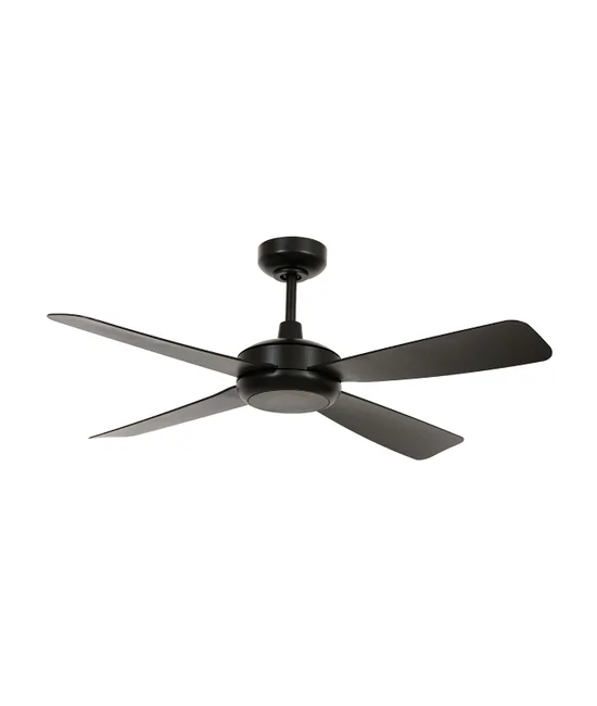 107cm DC Fan with Light in Black