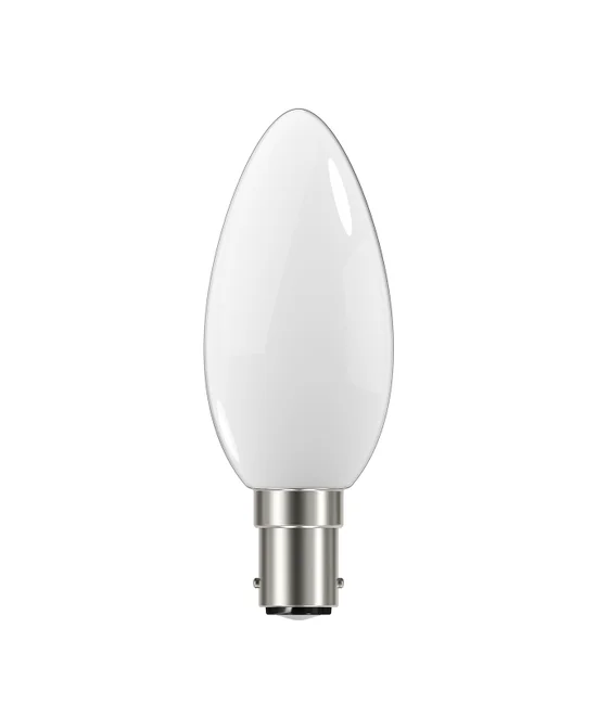 2.8W LED Opal SBC Candle Warm White Globe