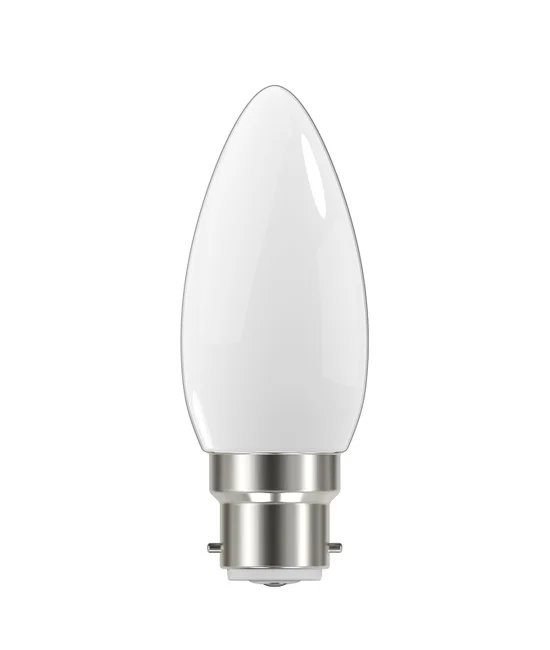 2.8W LED Opal BC Candle Warm White Globe