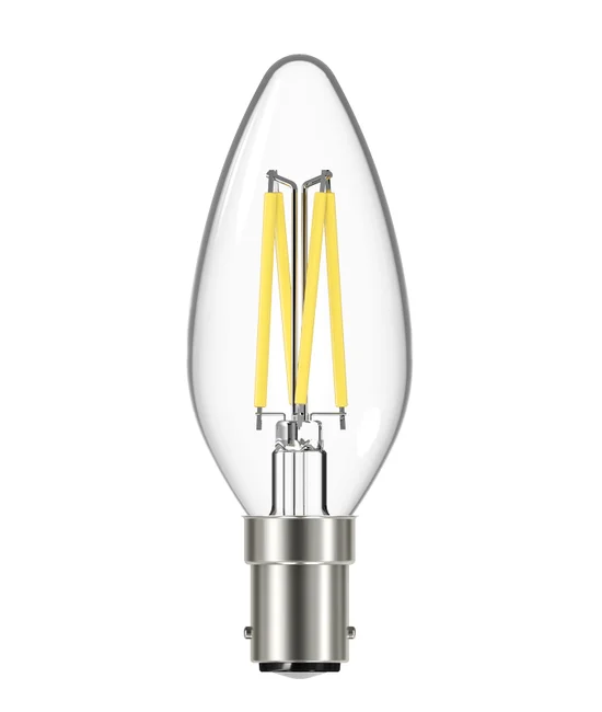 2.7W Heritage LED Candle SBC Globe in Cool White