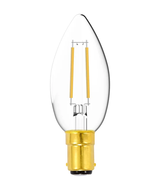 4W Heritage LED Candle SBC Globe in Warm White
