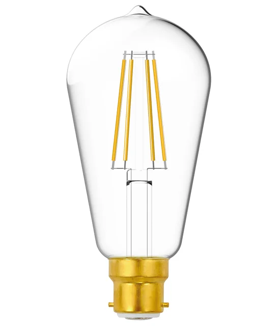 7.5W Heritage Dimmable LED Pilot BC Globe in Warm White