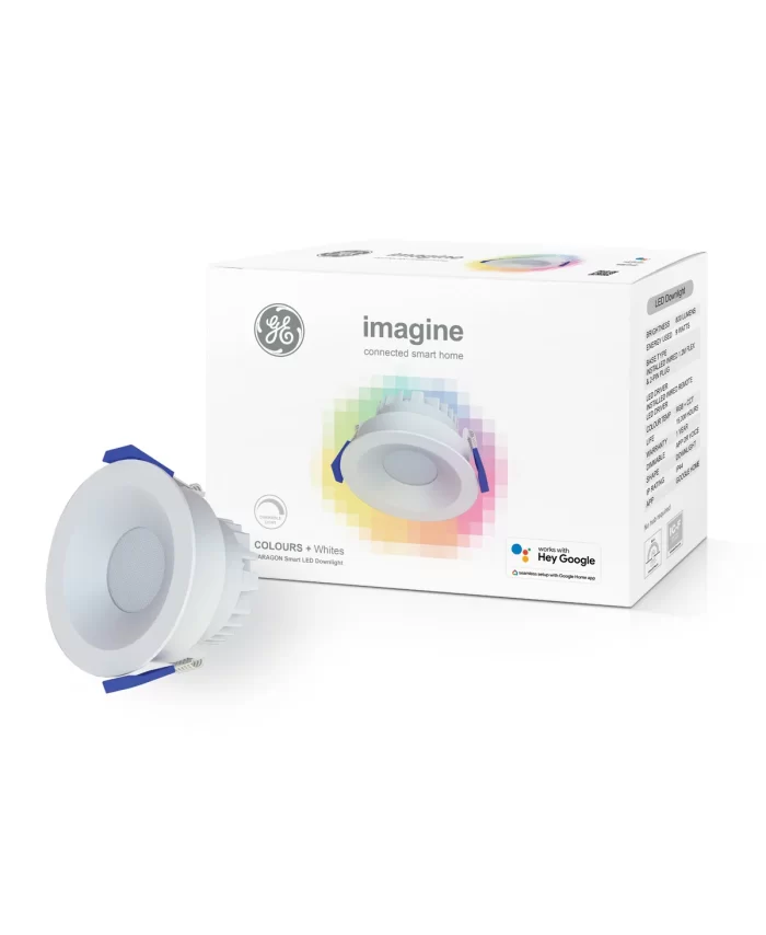 9W RGB LED Dimmable Smart Downlight in White