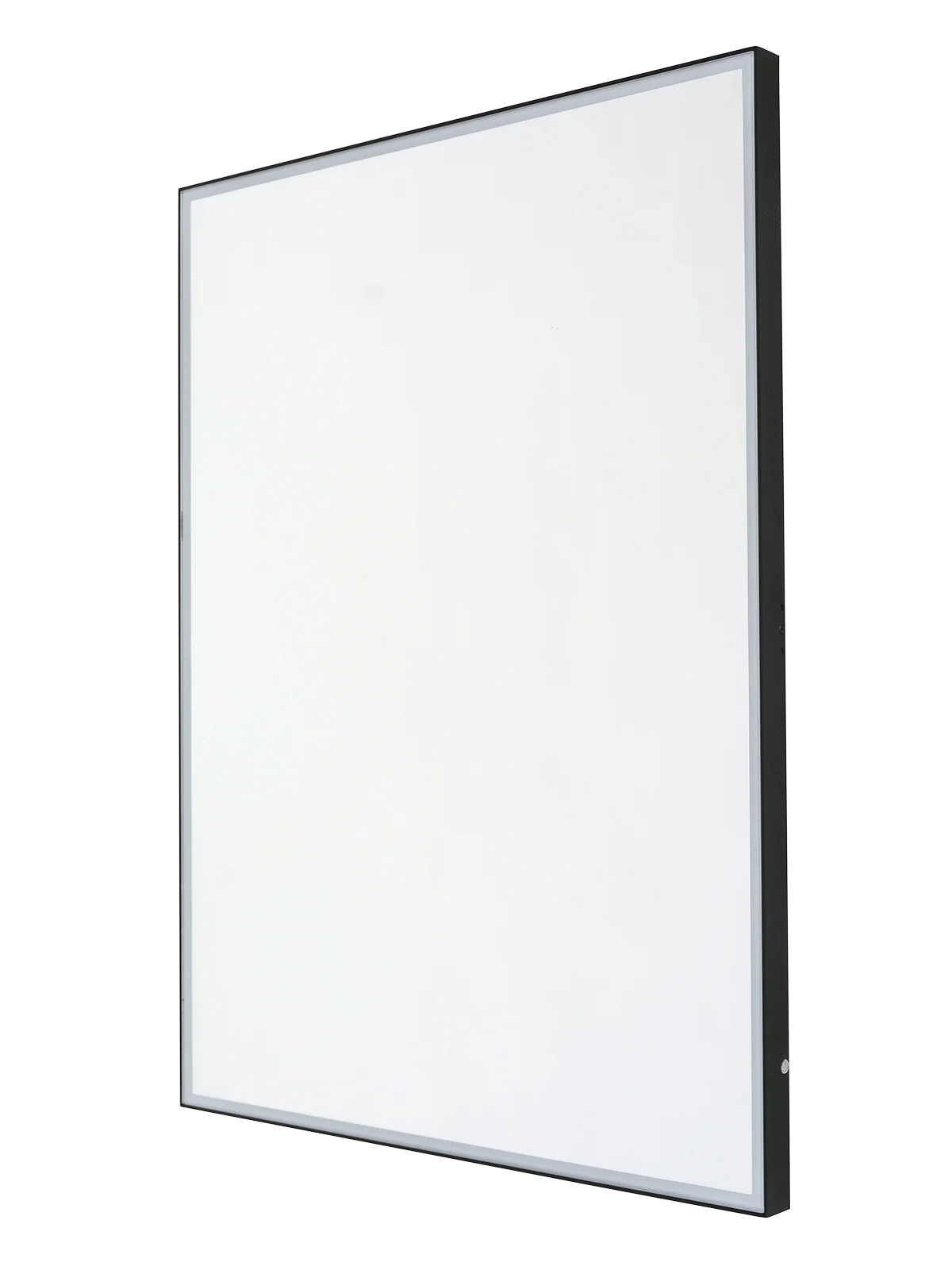 Rectangle Colour Change LED Light And Mirror In Black