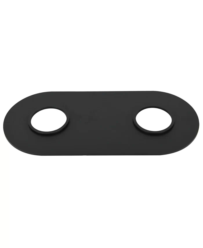 Double Oval Plate Only in Black