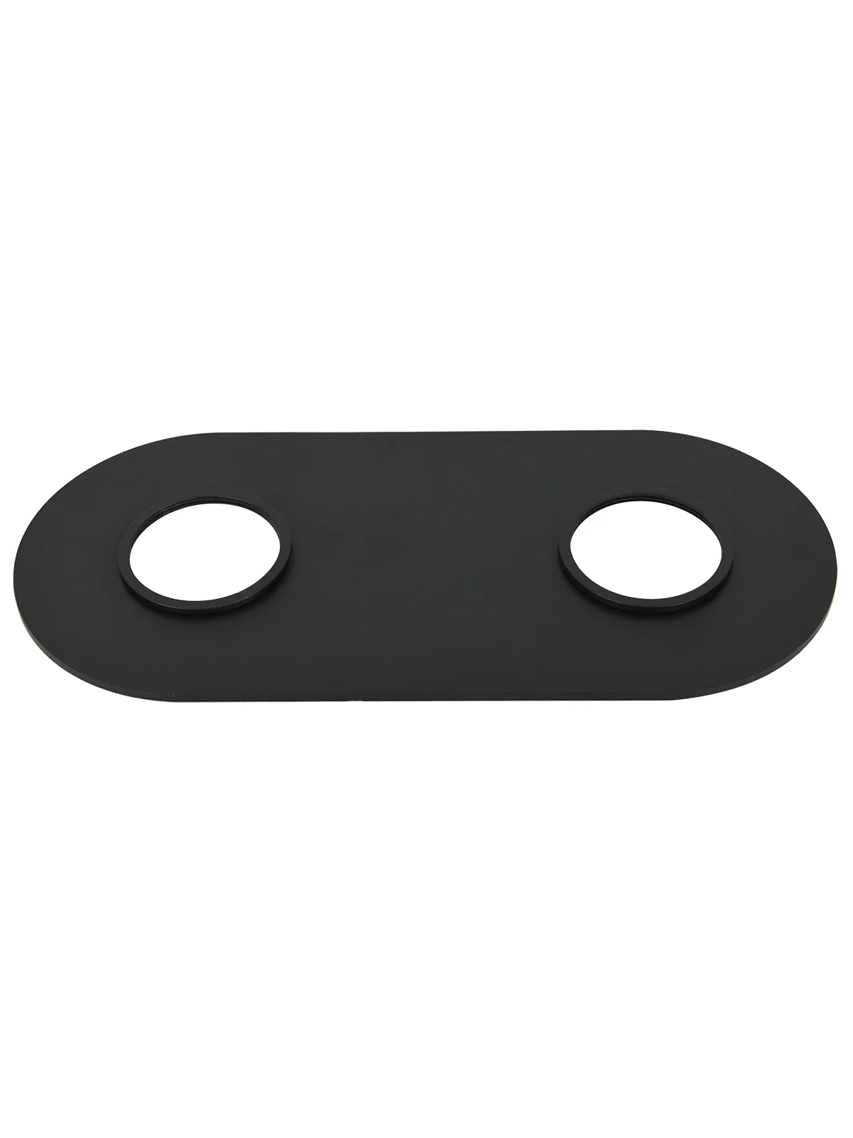 Double Oval Plate Only in Black