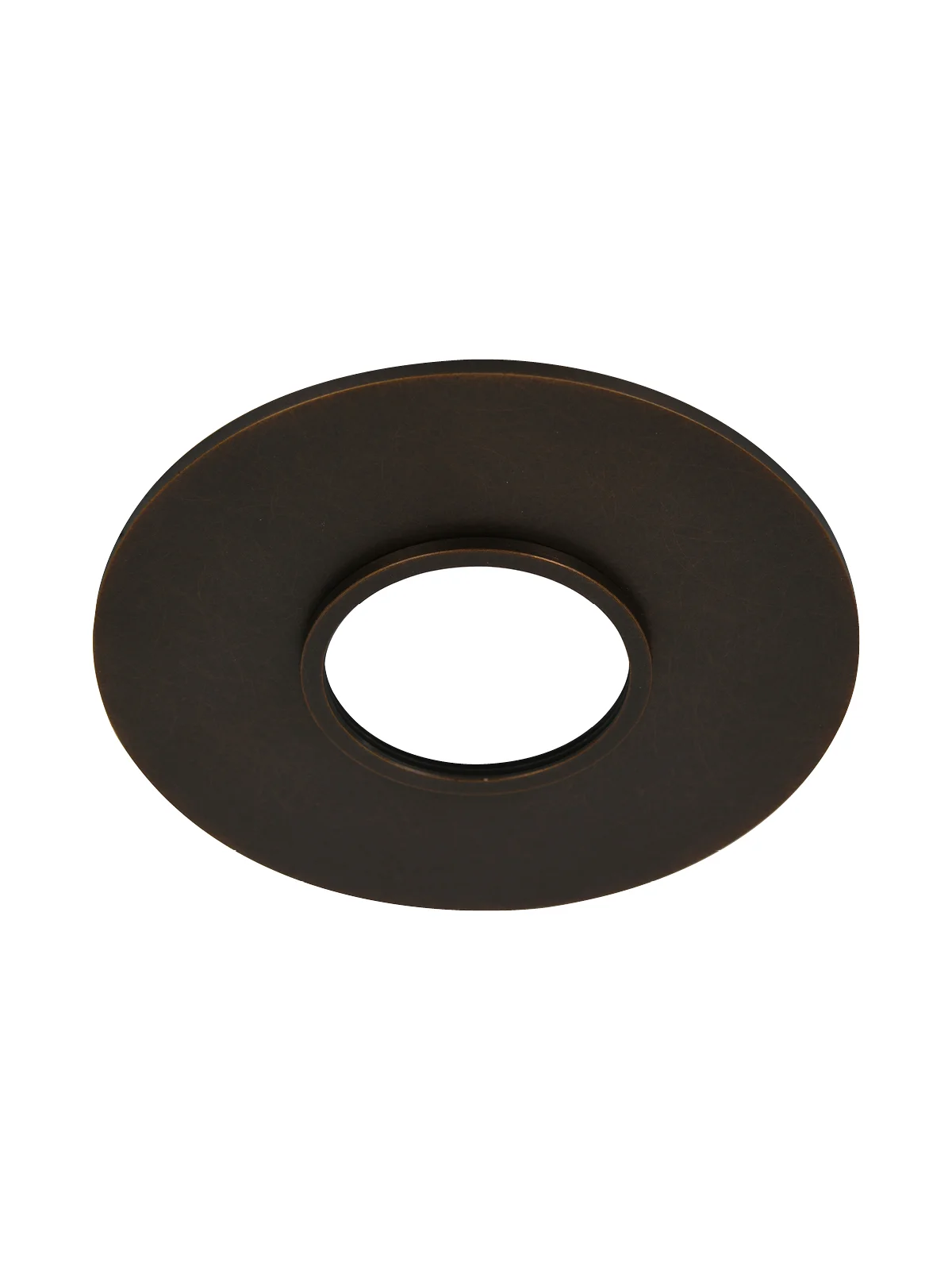 Single Round Decorative Plate in Bronze