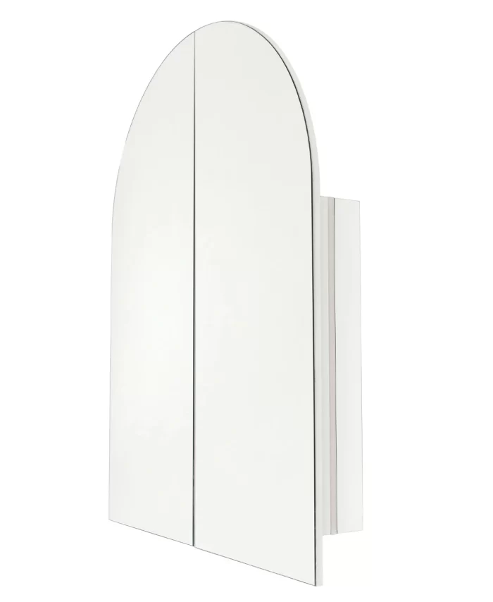 900mm Arch Shaving Cabinet with Backlit LED Mirror