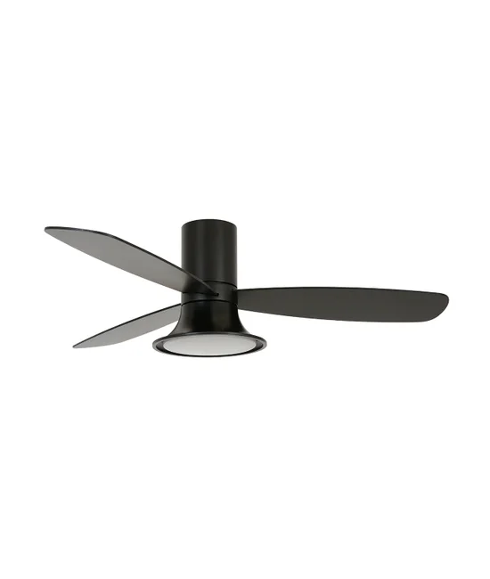 132cm DC Fan with Light in Black