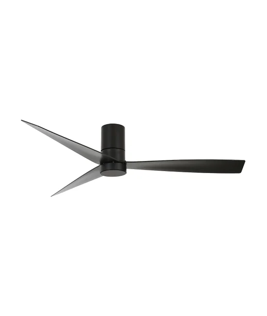 132cm DC Fan with Light in Black
