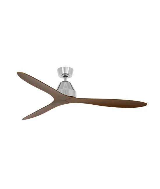 142cm 3 Blade DC Fan only in Brushed Chrome/Koa