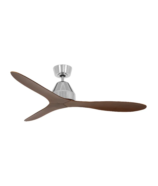 122cm 3 Blade DC Fan only in Brushed Chrome/Koa