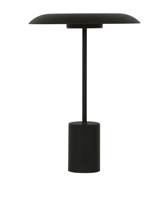 LED Table Lamp with USB Port in Black