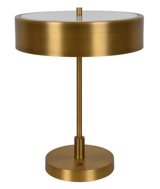 3 Light Touch Dimmable Table Lamp with USB Port in Aged Bronze Finish
