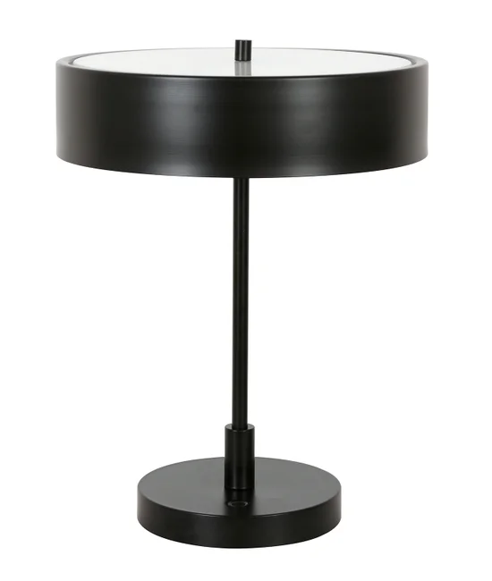 3 Light Touch Dimmable Table Lamp with USB Port in Black