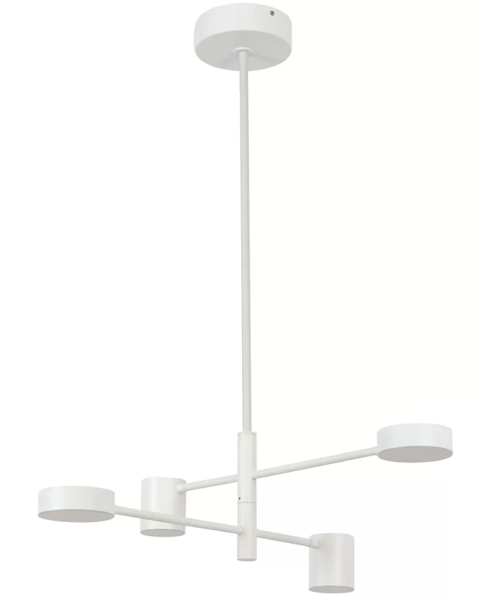 4 Light LED Colour Switching Pendant or Close to Ceiling Fitting in White