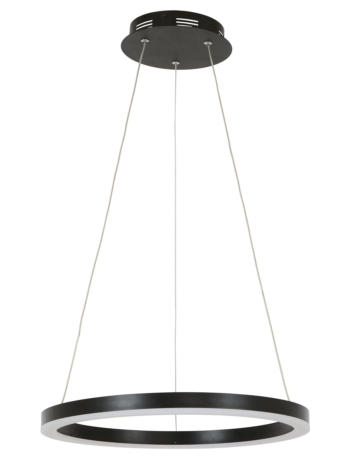 450mm Ring LED Dimmable Smart Pendant in Black