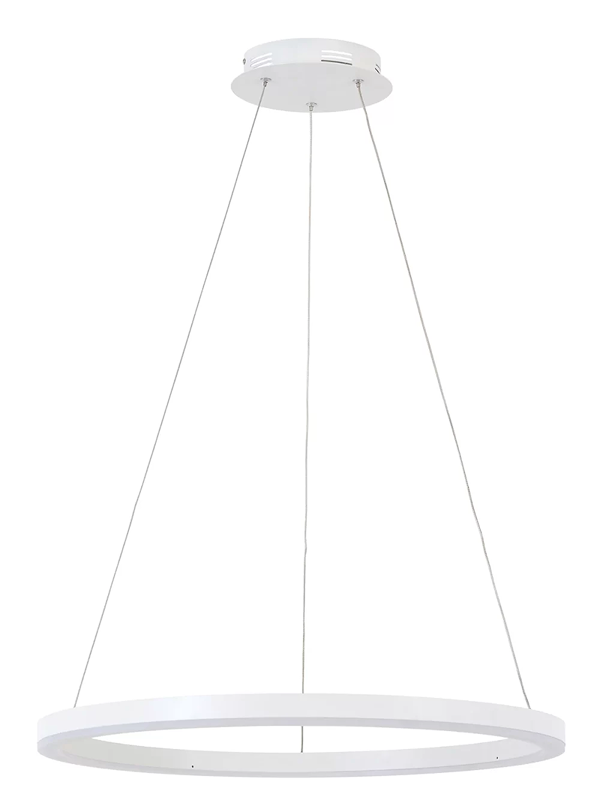 600mm Ring LED Dimmable Smart Pendant in White