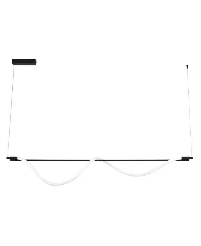 1500mm LED Colour Switching Pendant in Black
