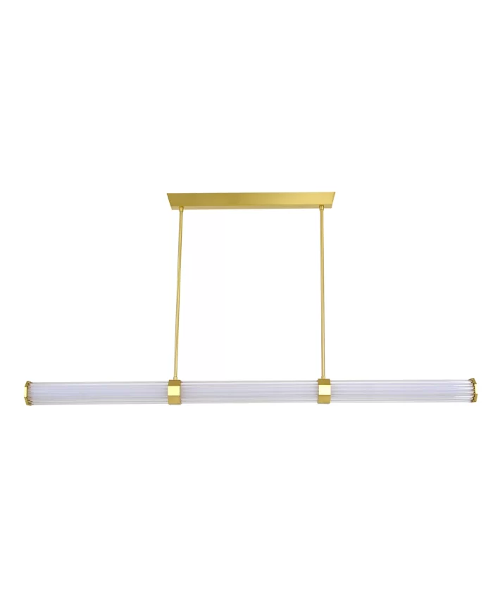 1500mm LED Colour-Shifting Pendant in Brass