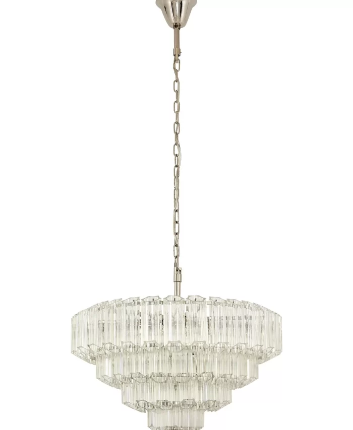 6+3 Light Glass Chandelier